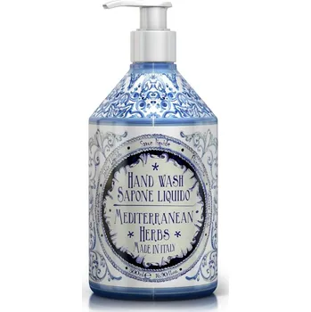 Mýdlo Rudy Profumi Rudy Profumi MAIOLICHE Luxusní extra jemné tekuté mýdlo na ruce s vůní MEDITERRANEAN HERBS - 500 ml CP-3081