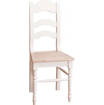 Jídelní židle Židle Kornel 203 - bílá/bílá patina