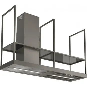 Digestoř FABER T-SHELF TITANIUM MATT A180 - barva titanově matná; šířka 180 cm