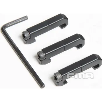 Airsoft FMA FMA CNC RIS organizér na kabely, typ B - Černá