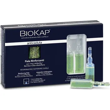 Přípravek proti padání vlasů BioKap Anticaduta Posilující ampule proti vypadávání vlasů 12×7 ml + dárek Matrix Food For Soft Hydratačný kondicionér 50ml zdarma