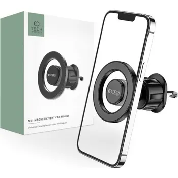 Telefonní příslušenství Tech-Protect | Tech-Protect N51 MagSafe magnetický držák na mobil do auta, černý