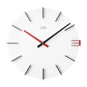 Hodiny JVD Designové moderní bílé hodiny JVD HC44.1 ( )