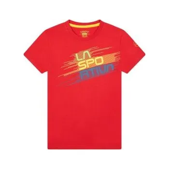Chlapecké tričko La Sportiva STRIPE EVO T-SHIRT Kid´s Goji červená 150