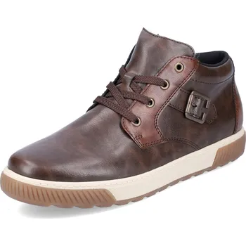 Pánská zimní obuv PÁNSKÉ KOTNÍKOVÉ BOTY RIEKER 18915-25 HNĚDÁ Barva: HNĚDÁ, Velikost: 41