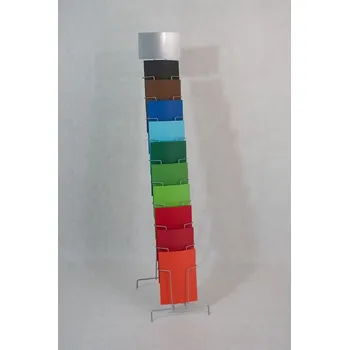 Drátěné-stojany.cz Stojan Theodor 10 A4 R - stříbrná