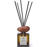 Locherber Milano Dárková sada ručně opracovaného víčka do tvaru oblázku z ořechového dřeva a aroma difuzéru s tyčinkami s vůní DOKKI COTTON - 250 ml LH440035