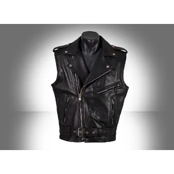 Moto vesta Kožená vesta křivák - 3Xl