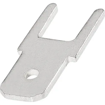 TE Connectivity 1-726388-2 faston zástrčka pro připájení do DPS Šířka zástrčky: 4.8 mm Tloušťka konektoru: 0.8 mm 180 ° bez izolace kov 1 ks