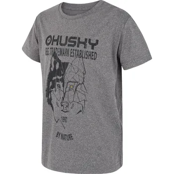 Husky Dětské funkční triko Tash K tm. šedá