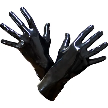 Dámské erotické rukavice Toylie Latex Gloves Black Velikost XS