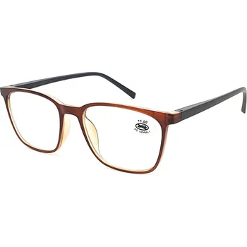Brýle na čtení Dioptrické brýle P8006 +2,50 brown / black flex