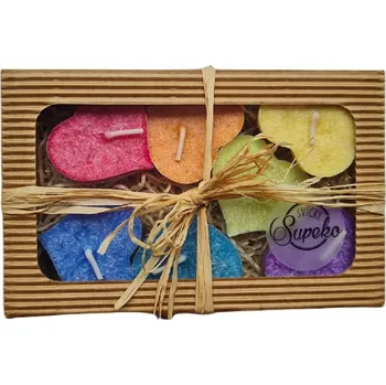 Dárková krabička Supeko Dárkový balíček Svíčky plovoucí čakrové 7 ks