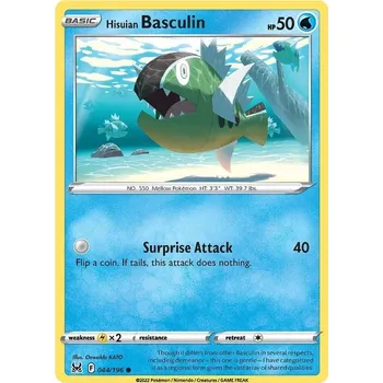 Sběratelská karetní hra Hisuian Basculin 044/196 - Lost Origin Typ karty: Non-Holo