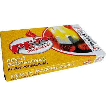 Podpalovač PE-PO podpalovač pevný - 40 podpalů - krabička