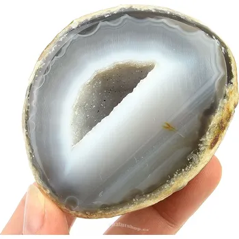 Přírodní kámen Achát geoda s dutinou 235 g