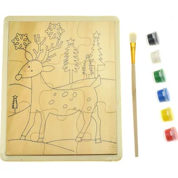 Puzzle Euro Habitat Namaluj si sám puzzle - Srneček