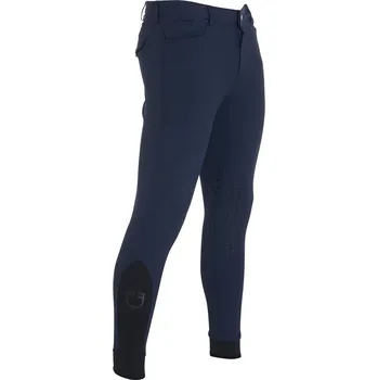 Jezdecké kalhoty EQUESTRO Rajtky Caspar Light Equestro, s gripem na kolenou, pánské, navy 54