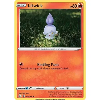 Sběratelská karetní hra Litwick 024/196 - Lost Origin Typ karty: Non-Holo