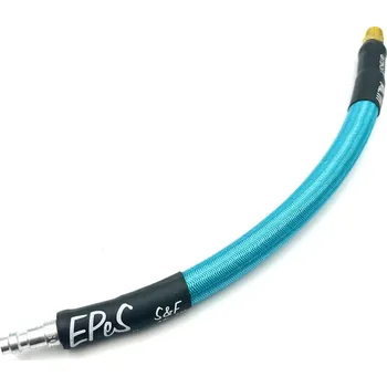 EPES EPeS IGL HPA hadice S&F s opletem, 20 cm, QD Foster + 1/8 NPT - Oceánově modrá