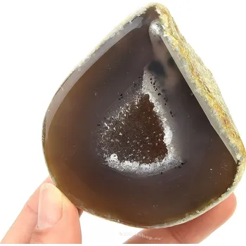 Přírodní kámen Achát geoda s dutinou 227 g