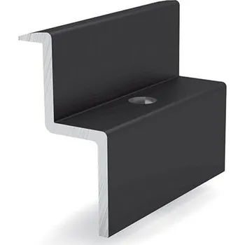 držák na solární panel Krajový držák panelu - černý - Krajiczech Výška rámu panelu: 35mm