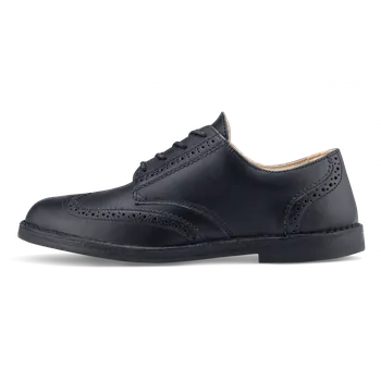 Pánská obuv Vasky Brogue Low Noir - Pánské černé kožené polobotky - jarní / podzimní boty, obuv | Flexiko | česká výroba ze Zlína 42 EU