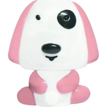 Nouzové osvětlení LED dětská noční lampička do zásuvky s vypínačem PEJSEK 0,4W/230V/6000K, růžová