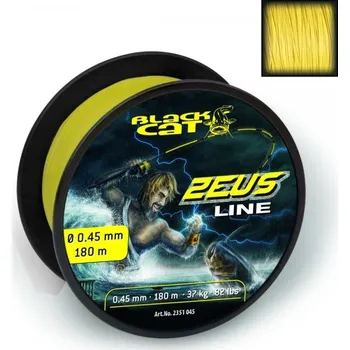Black Cat Ø0,60mm Šňůra Zeus Line 300m 59kg,130lbs žlutá