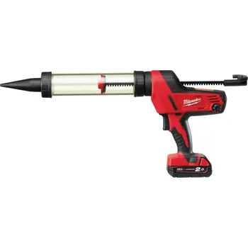 Vytlačovací pistole MILWAUKEE Aku pistole na kartuše C18 PCG/400T-201B (400ml), 1 x 2.0Ah
