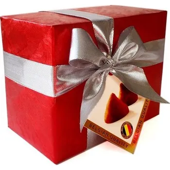 Cukrovinka Belgické kakaové lanýže v červeném dárkovém balení, 200 g