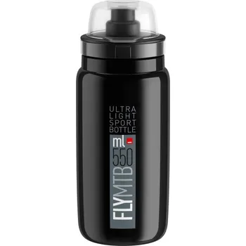 Outdoorové vybavení ELITE láhev FLY MTB 22' černá/šedé logo, 550 ml (ELITE láhev FLY MTB 22' černá/šedé logo, 550 ml)