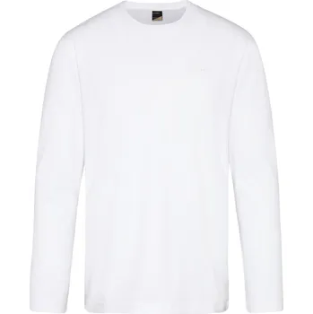 Pánské tričko Bugatti pánské triko s dlouhým rukávem 35192 010 Bílá XXL