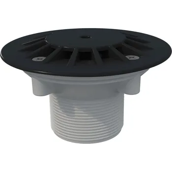 Astralpool dnová recirkulační i sací tryska regulovatelná, barva antracitově šedá (RAL 7016), pro betonové bazény bez fólie