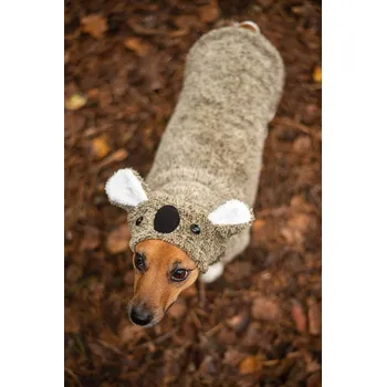 Obleček pro psa Vsepropejska Molly fleecová mikina pro psa s ušima Barva: Hnědá, Délka zad (cm): 24, Obvod hrudníku: 32 - 38 cm