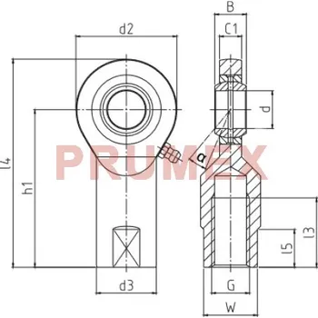 Durbal EFN 20-20-502 Classic Line, kloubová hlavice