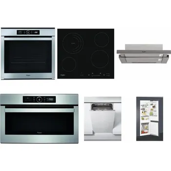 Set domácích spotřebičů WHIRLPOOL ABSOLUTE AKZM 8480 IX + WHIRLPOOL AKT 8900 BA + WHIRLPOOL AKR 5390/1 IX + WHIRLPOOL ABSOLUTE AMW 730 IX + WHIRLPOOL WSIC 3M27 C + WHIRLPOOL ART 65031