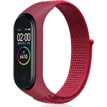 VSECHNONAMOBIL 49463 NYLON Vyměnitelný řemínek pro Xiaomi Smart Band 7 červený