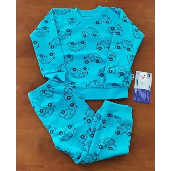 Dětské pyžamo auta Tyrkysová - vel. 92