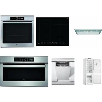 Set domácích spotřebičů WHIRLPOOL ABSOLUTE AKZM 8480 IX + WHIRLPOOL WL B8160 NE + WHIRLPOOL AKR 650/1 IX + WHIRLPOOL ABSOLUTE AMW 730 IX + WHIRLPOOL WSIC 3M27 C + WHIRLPOOL WHC18 T311