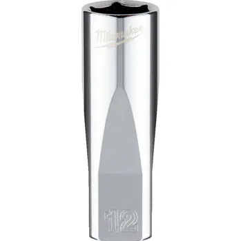 Gola hlavice MILWAUKEE Průmyslová hlavice 1/4" metrická, 12 mm, prodloužená