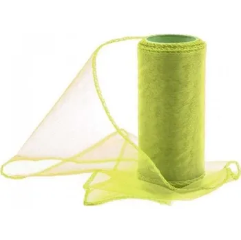 Organza obšitá 12cm/9m - olivová - 240033