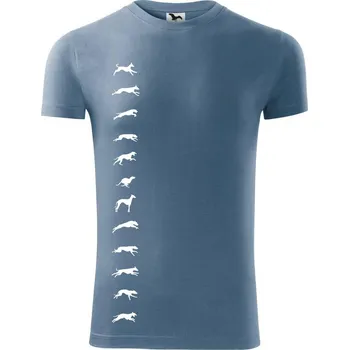 Chrt na výšku - Viper FIT - Pánské zůžené tričko - 3XL ( Denim )