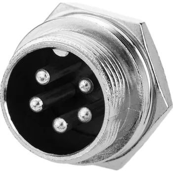 Vývojová deska Konektor 16 mm GX16 - 5 pinů - Samec do panelu