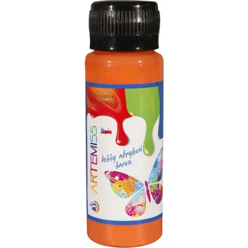 Výtvarná barva ARTEMISS Hobby mat acrylová barva 70g Odstín: oranžová 011