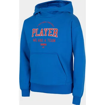 Chlapecká mikina 4F HJZ22-JBLM006 COBALT Dětská mikina EU 122