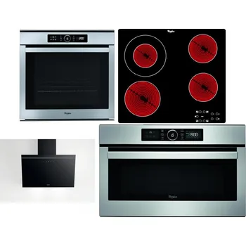 Set domácích spotřebičů WHIRLPOOL ABSOLUTE AKZM 8480 IX + WHIRLPOOL AKT 8130/NE + WHIRLPOOL AKR 62F LT K + WHIRLPOOL ABSOLUTE AMW 730 IX
