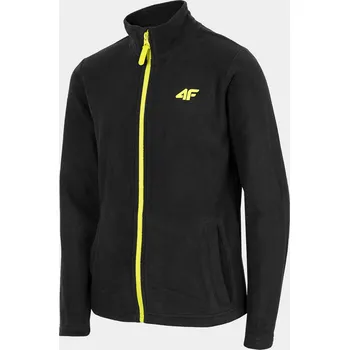 Chlapecká mikina 4F HJZ22-JPLM001 DEEP BLACK Dětská mikina EU 134