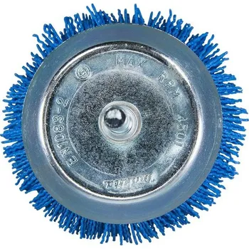 kartáč na vrtačku Hrncový nylonový kartáč Makita D-45559 - 75mm, válcová stopka, jemný