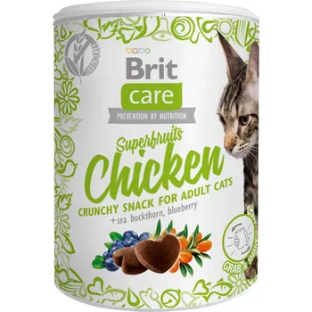 Pamlsek pro kočku 3x100g Brit Care Cat Snack Superfruits & Chicken
